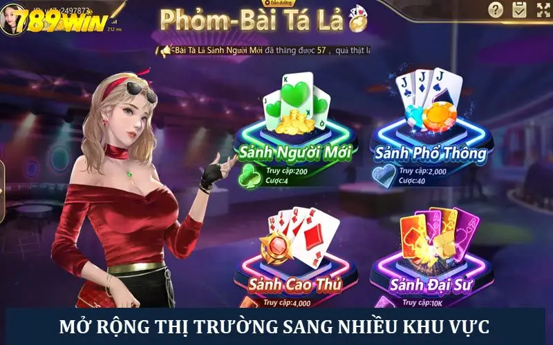 Liên tục nâng cấp sảnh game, mở rộng thị trường