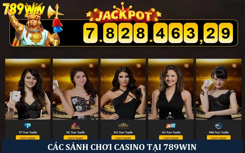 Các sảnh chơi siêu thú vị tại Casino nhà cái 789win