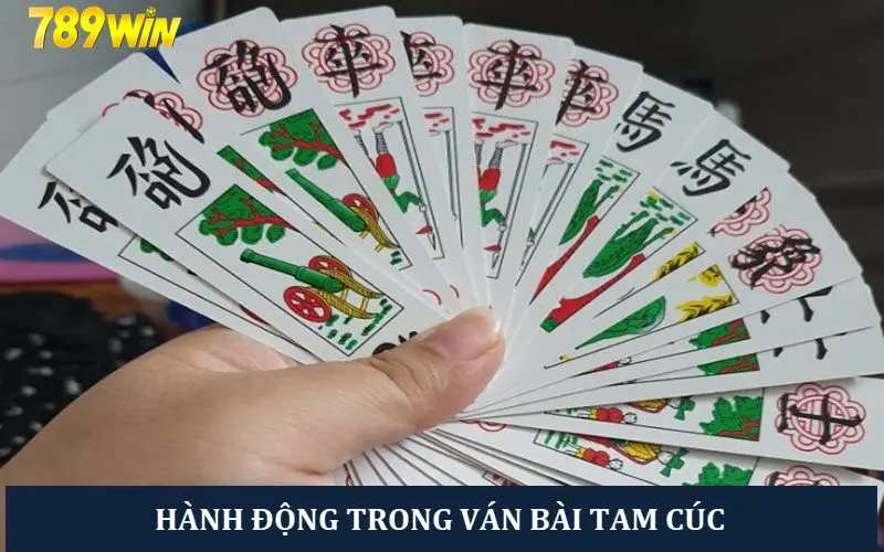 Các hành động đánh bài trong ván tam cúc