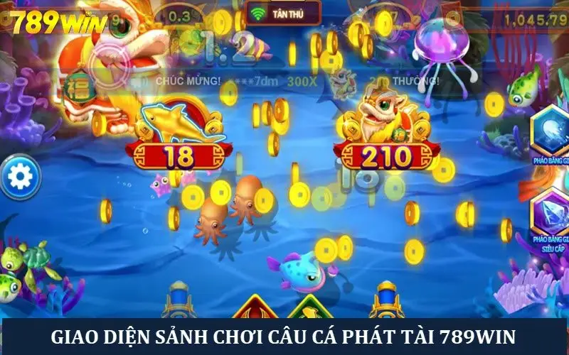 Giao diện sảnh chơi Game câu cá phát tài