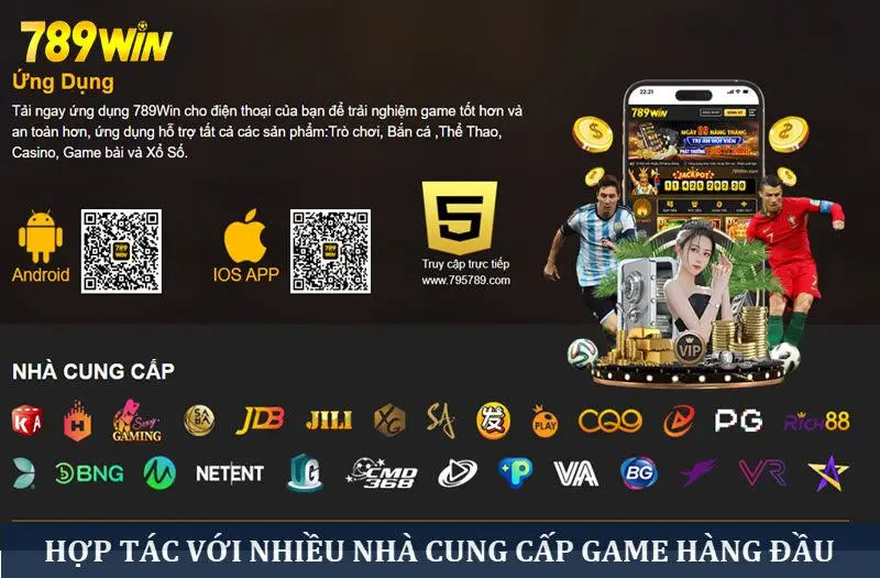 Nhà cái hợp tác với nhiều đơn vị cung cấp game cá cược top đầu