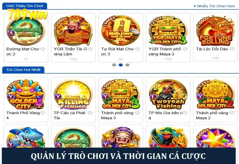 Quản lý trò chơi và thời gian chơi hợp lý nhất