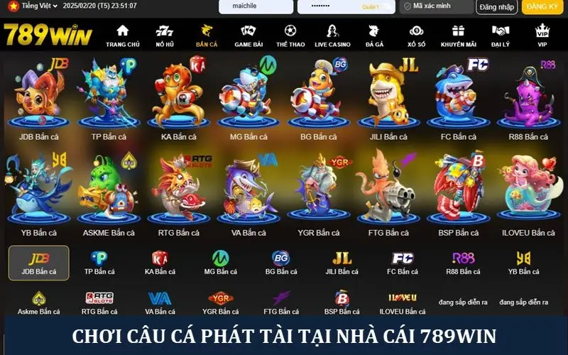 Thử thách săn cá phát tài tại sảnh chơi 789win