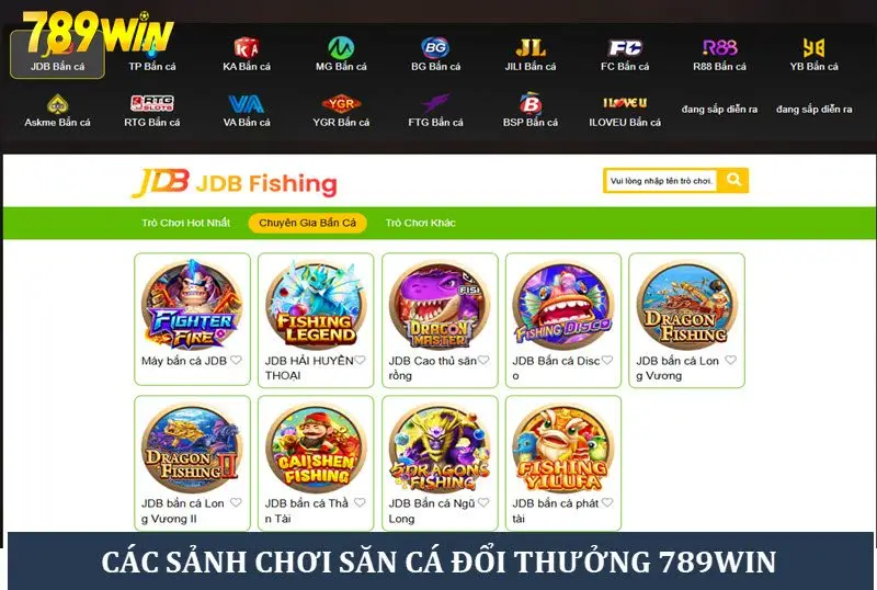 Trải nghiệm giải trí thú vị tại sảnh Bắn cá 789win