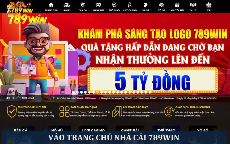 Người chơi truy cập trang chủ 789 win chính thức